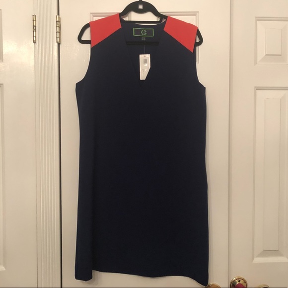 C. Wonder Dresses & Skirts - C Wonder Navy and Coral Dress Size 12 NWT
